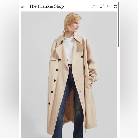 Frankie Shop Mavis Oversized Trench - Picture 3 of 8